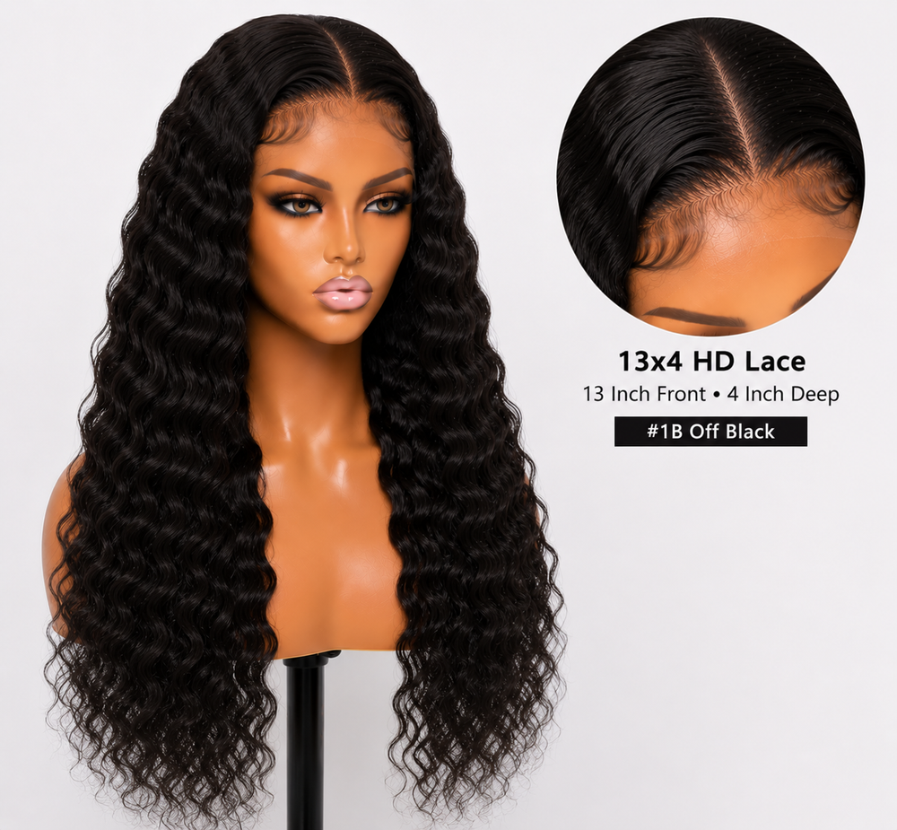 Remy Human Hair 13x4 Deep Wave Lace Wig