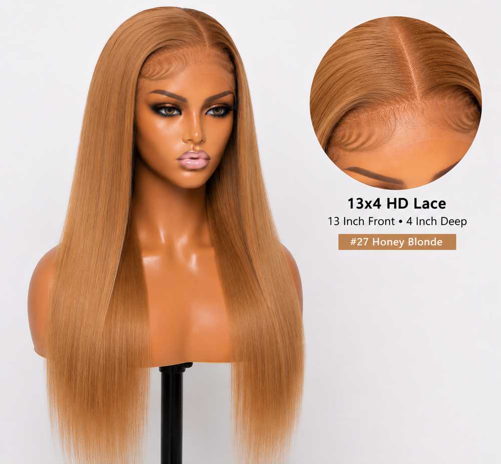 Remy Human Hair 13x4 Straight Lace Wig