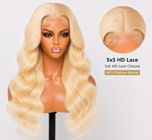 Remy Human Hair 5x5 Body Wave Lace Wig