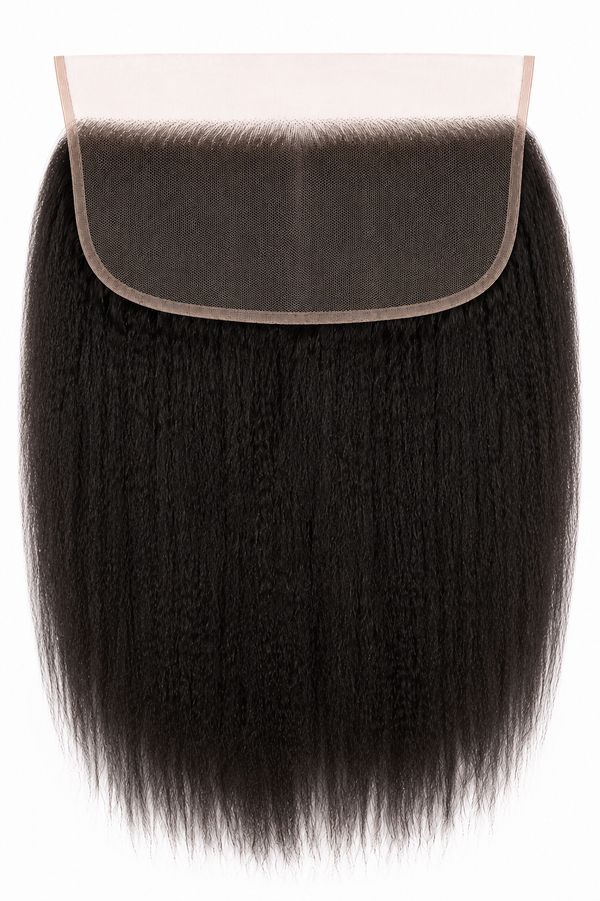 Remy Human Hair 13x4 Kinky Straight Frontal