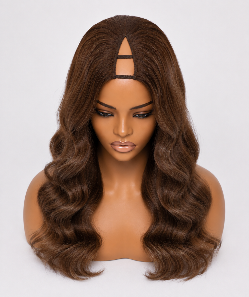 Remy Human Hair Body Wave V-Part Wig