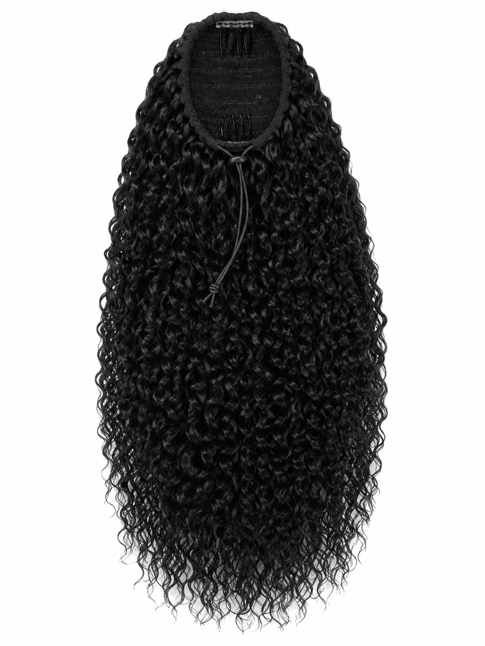 Remy Human Hair Curly Drawstring Ponytail
