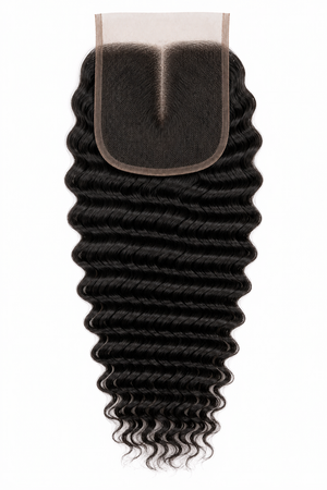Remy Human Hair 4x4 Deep Wave Closure