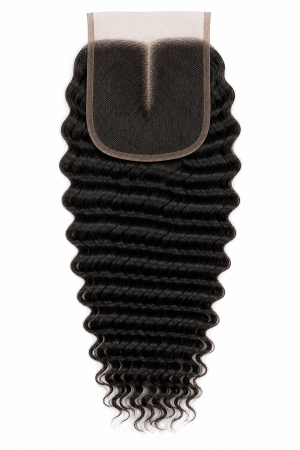 Remy Human Hair 4x4 Deep Wave Closure
