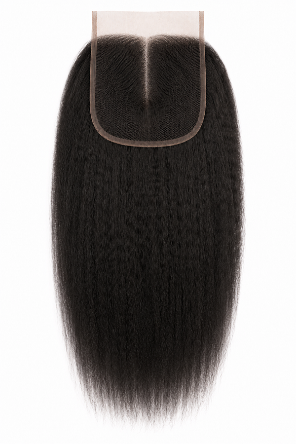 Remy Human Hair 4x4 Kinky Straight Closure