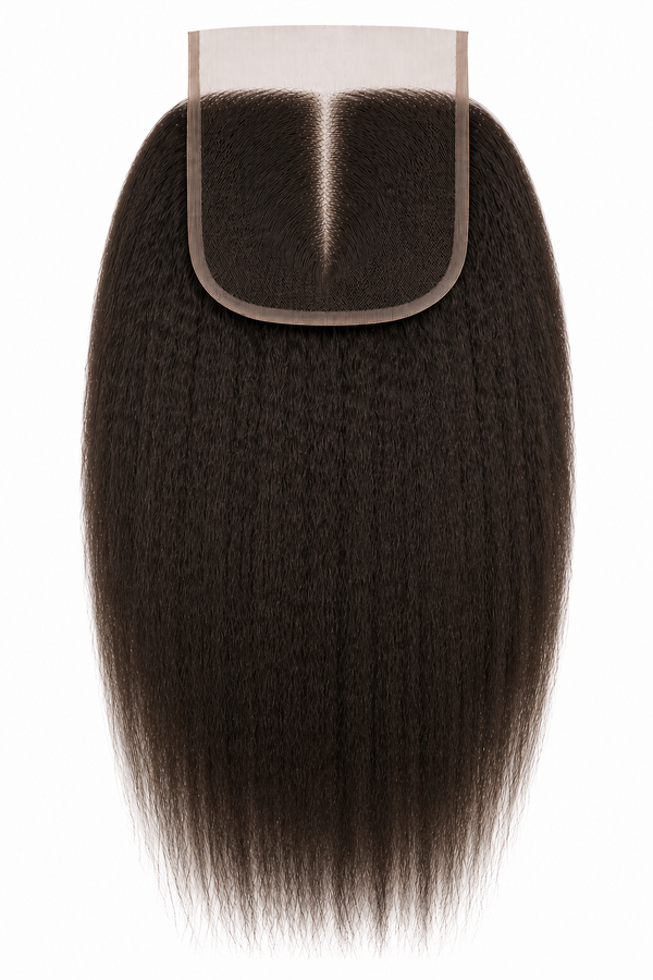 Remy Human Hair 5x5 Kinky Straight Closure