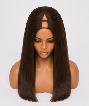 Remy Human Hair Straight V-Part Wig