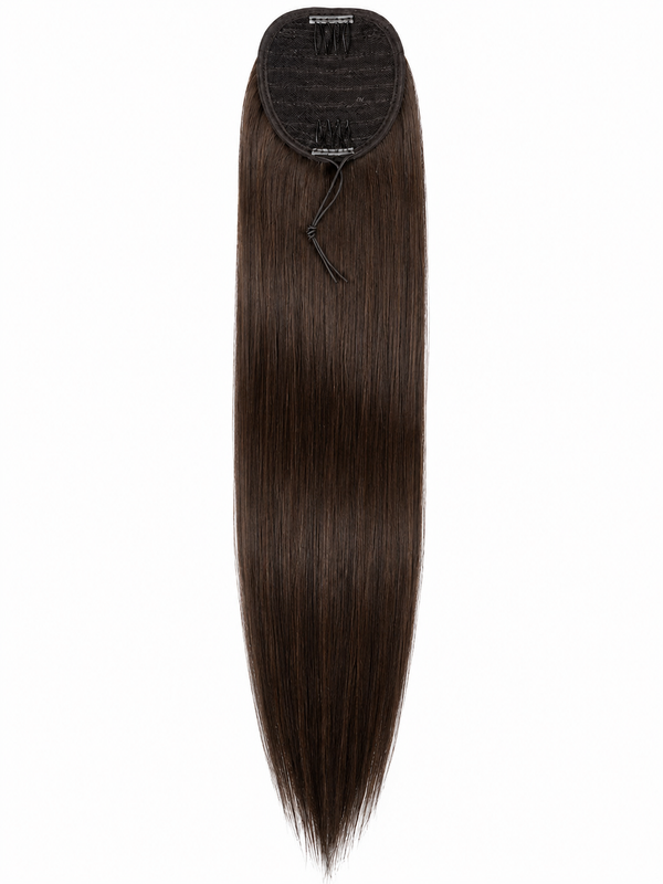 Remy Human Hair Straight Drawstring Ponytail