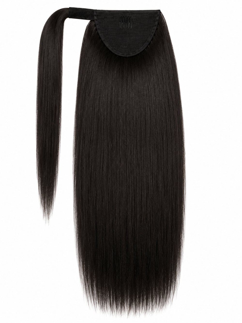 Remy Human Hair Straight Velcro Ponytail